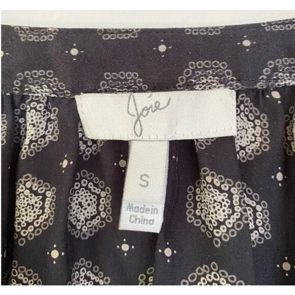 Joie Izzy 100% Silk Dot Print Blouse Small - Picture 6 of 8